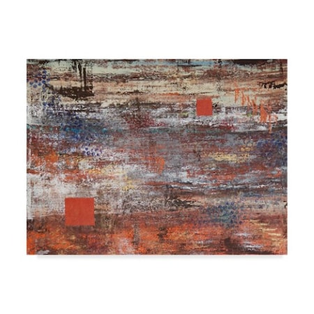 Hilary Winfield 'Lithosphere Gray Streak' Canvas Art,18x24